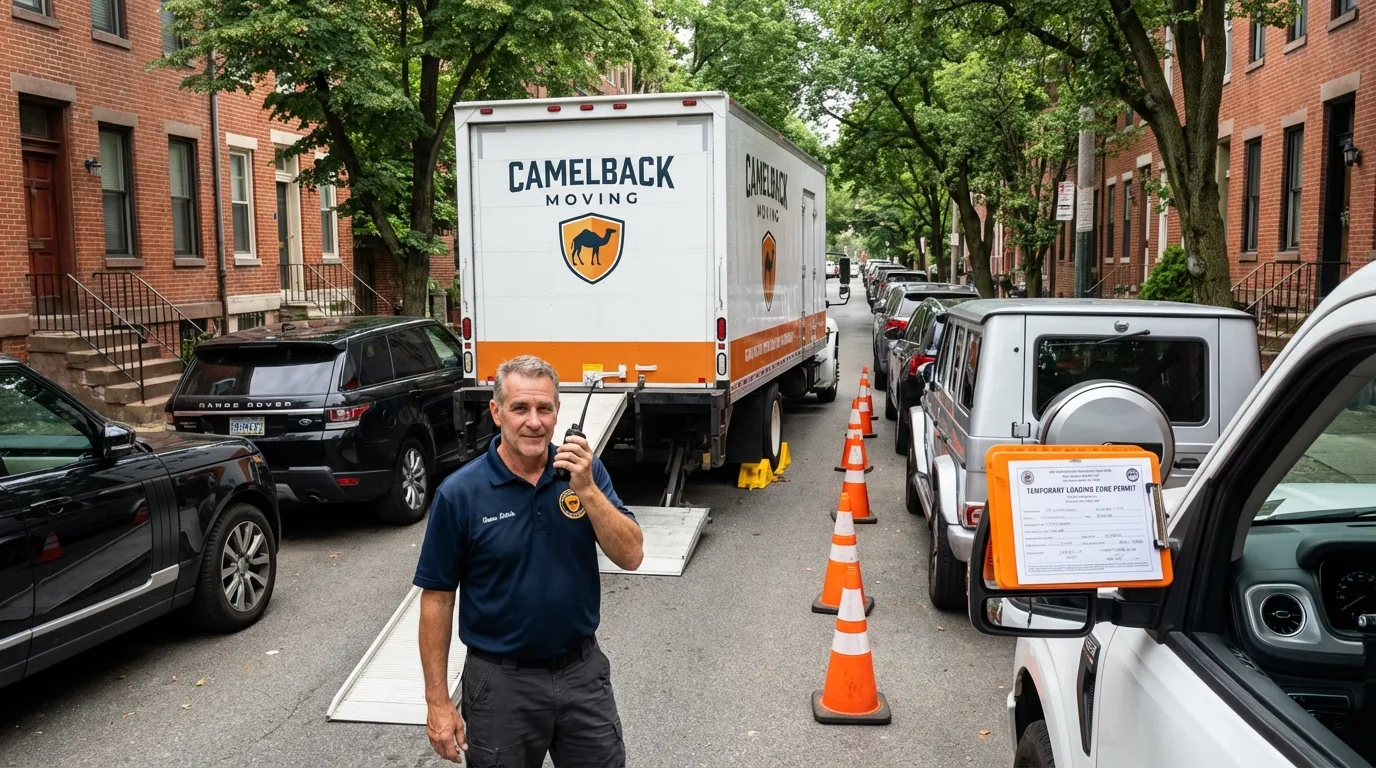 City street loading permit setup in Sussex, NJ
